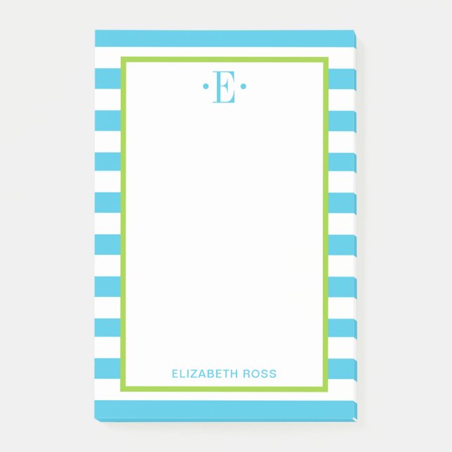 modern gestreift post-it klebezettel (Vorderseite)