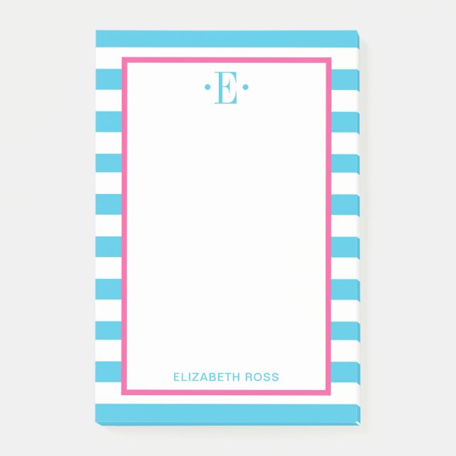 modern gestreift post-it klebezettel (Vorderseite)