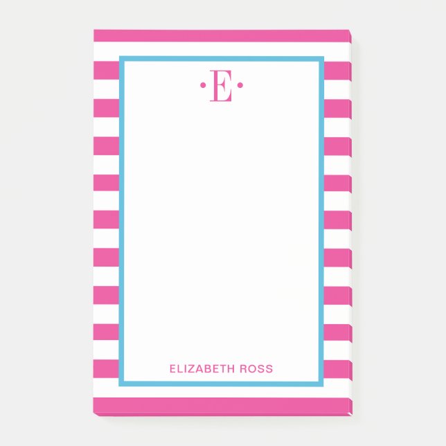 modern gestreift post-it klebezettel (Vorderseite)