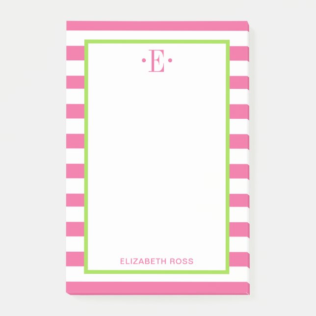 modern gestreift post-it klebezettel (Vorderseite)