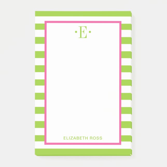 modern gestreift post-it klebezettel (Vorderseite)