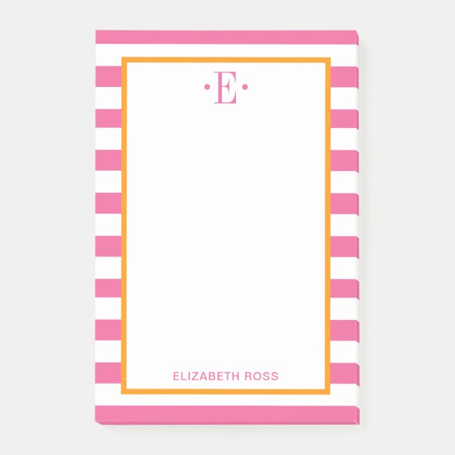 modern gestreift post-it klebezettel (Vorderseite)