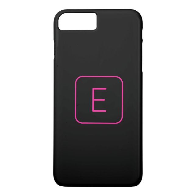 Modern gestyltes Anfangsmonogramm | Rosa und Schwa Case-Mate iPhone Hülle (Rückseite)