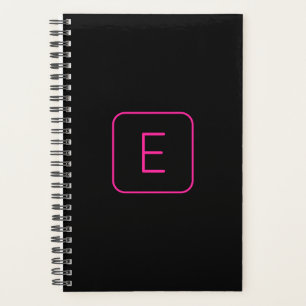 Modern gestyltes Anfangsmonogramm Rosa und Schwa Planer
