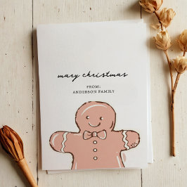 Modern Ginger Brot Man Mery Weihnachten