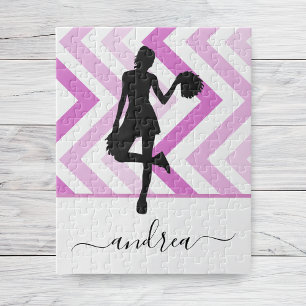 Modern Girl Cheer Thema Pink Cheerleader Niedlich