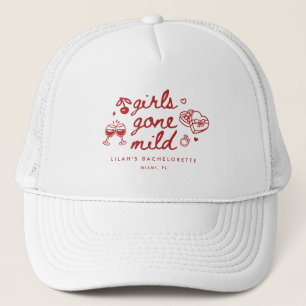 Modern Girls Gone Mild Schrift Junggesellinnenabsc Truckerkappe