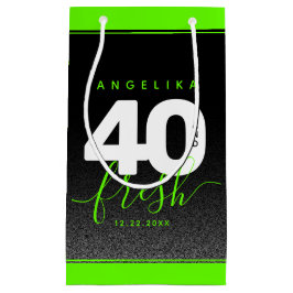 Modern Girly Bright Green 40 und Fresh Kleine Geschenktüte