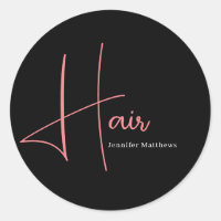 Modern Glam rosa Neonhaar Techniker Maniküre