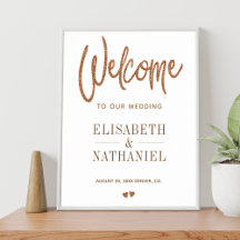 Modern glamouröse Typografie Begrüßungszeichen