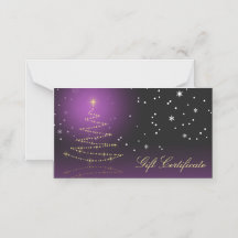 Modern Gleamy Shiny Weihnachtsbaum Geschenkkarte