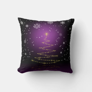 Modern Gleamy Weihnachtsbaum Kissen