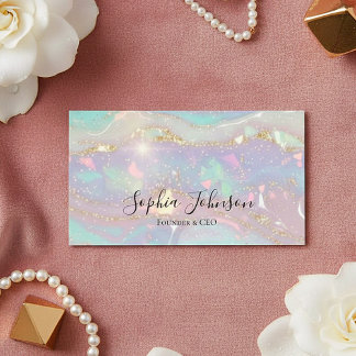 Modern Glitter Business Card Visitenkarte