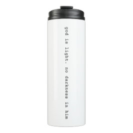 Modern God is Light Travel Thermal Mug Thermosbecher