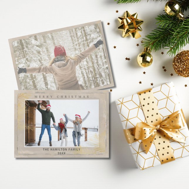 Modern Gold & Beige Folies Weihnachten (Von Creator hochgeladen)