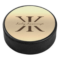 Modern Gold Beruflich Monogram K Elegant