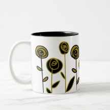 Modern Gold Black und White