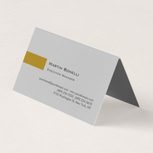Modern Gold Color Grau benutzerdefiniert Easy Edit Visitenkarten