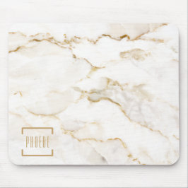 Modern Gold Effect Marmormuster Mousepad