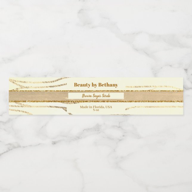 Modern Gold-Folie-Wellness-Center (Einzelnes Label)