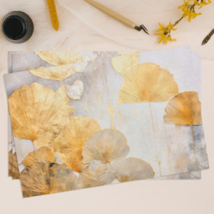 Modern Gold Gingko Seidenpapier