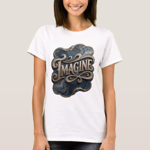 Modern Gold IMAGINE Druck T-Shirt