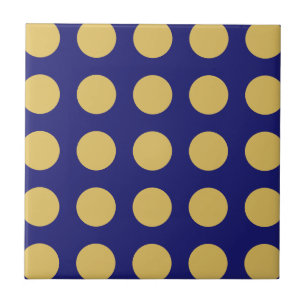 Modern Gold Midnight Blue Color Schlicht einzigart Fliese