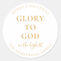 Modern Gold Religious Christmas Geschenk