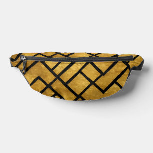 Modern Gold Schwarz Vintag Art Deco Collection Bauchtasche