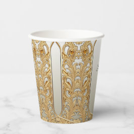 Modern Gold Verziert Paper Cup Pappbecher