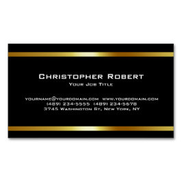 Modern Golden House Logo Real Anwesen Card Magnet