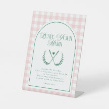 Modern Golf Theme Brautparty Custom Sign