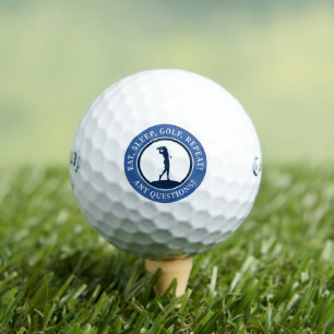 Modern Golfer Blue Humor Damen-Golfgeschenk Golfball