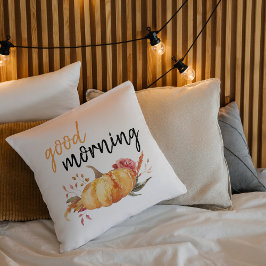 Modern Good Morning Pumpkin Zitat Kissen