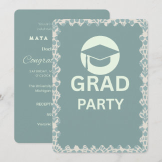 Modern Grad Party Invitation | Class of 2026 Gradu Einladung