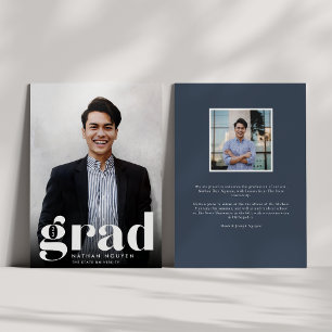 Modern Grad   Photo Graduation Announcement Ankündigung