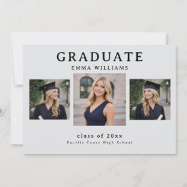 Modern Graduate Announcement Einladung