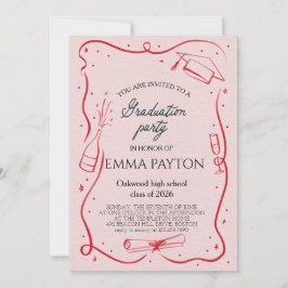 Modern Graduation Celebration  Einladung