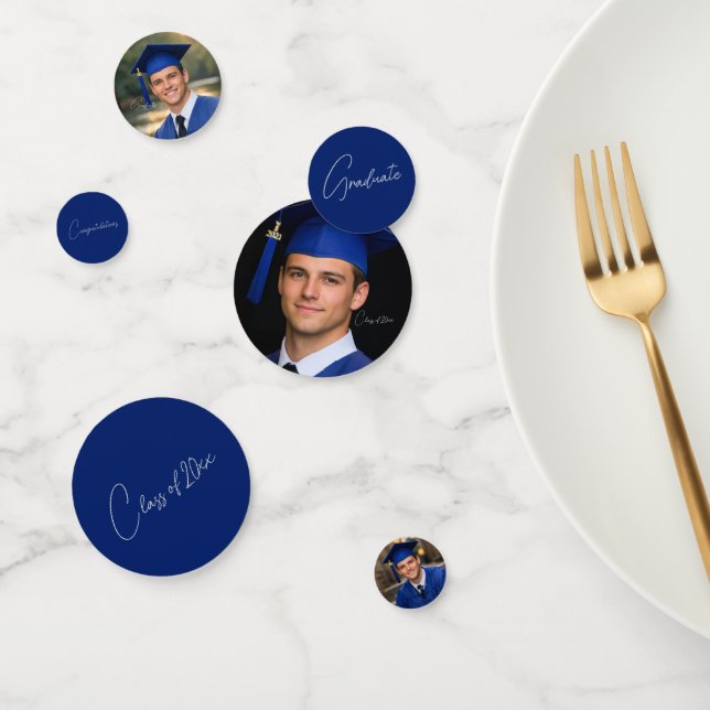 Modern Graduation Party Photo Display Konfetti (Gruppe)