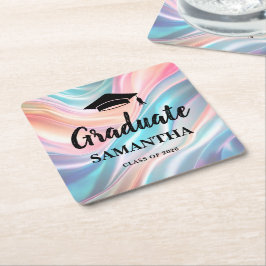 Modern  Graduation  Rechteckiger Pappuntersetzer