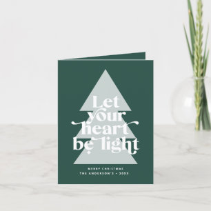 Modern grafischer Minimaler Weihnachtsbaum Feiertagskarte