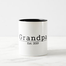 Modern Grandpa Est. Minimalistische Typografie-Ges