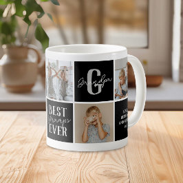 Modern Grandpa Photo Collage Kaffeetasse