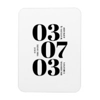 Modern, graphic minimal wedding save the date