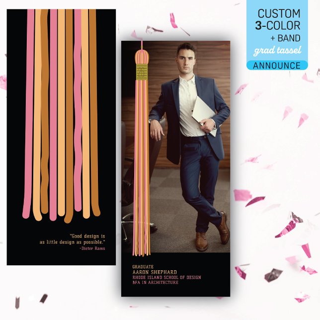 Modern Graphic Photo Graduation Announcement (Von Creator hochgeladen)