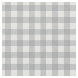 Modern Gray Gingham Stoff