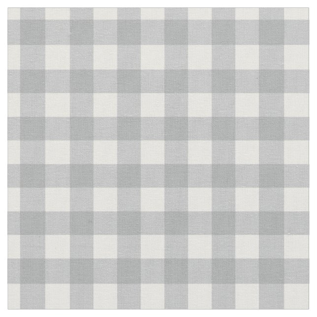 Modern Gray Gingham Stoff (Nahaufnahme)