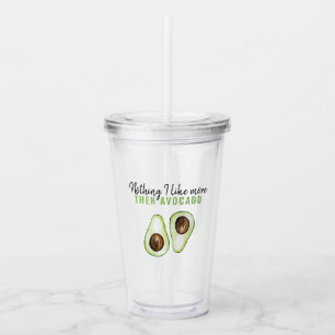 Modern Green Avocado Zitat von Avocado Lover Gesch Acryltrinkbecher