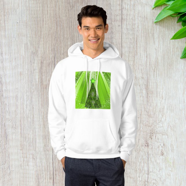 Modern Green Christmas Tree mit Star Hoodie (Von Creator hochgeladen)
