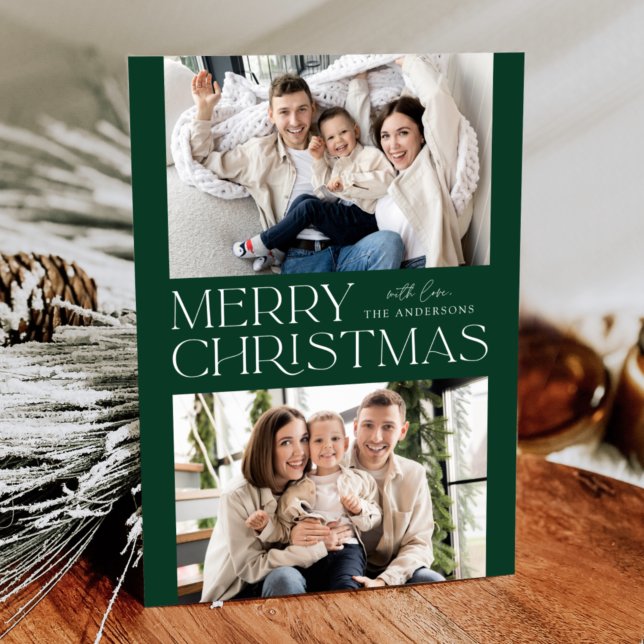 Modern Green Frohe Weihnachten 2 Foto (Von Creator hochgeladen)